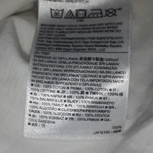 Banana Republic Denim Jean Bleach Shirt Dip Dye XL - Picture 9 of 9